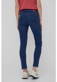 Wrangler jeansy SKINNY SOFT STAR damskie medium waist. Kolor: niebieski #3