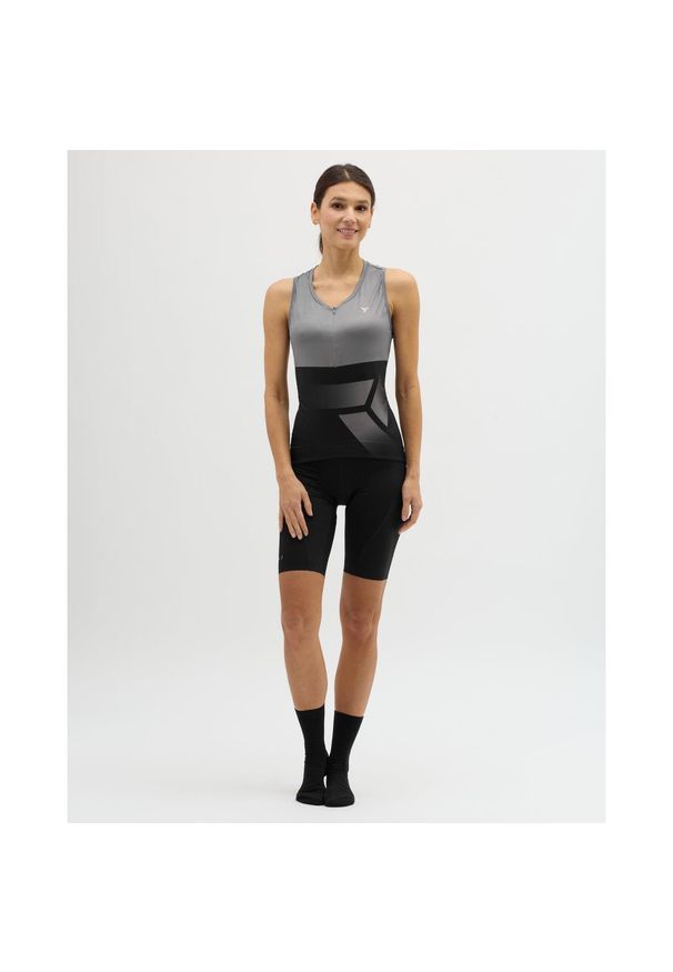 Damska koszulka termoaktywna Silvini Escolca. Kolor: wielokolorowy, szary, czarny