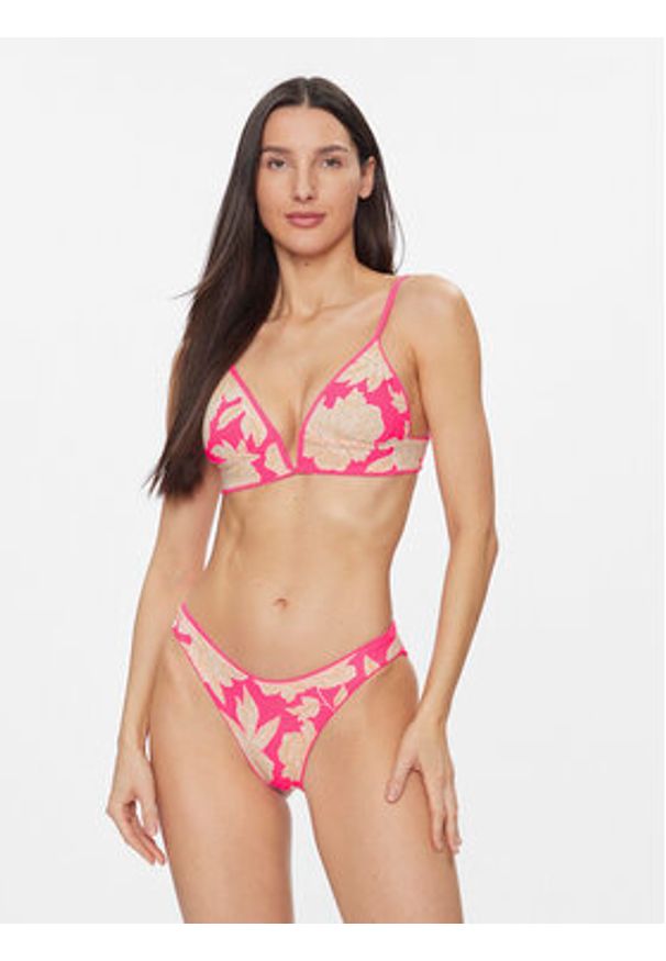 Maaji Dół od bikini PT3265SBC046 Różowy. Kolor: różowy. Materiał: syntetyk