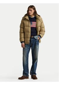 Polo Ralph Lauren Kurtka puchowa 710968278010 Khaki Regular Fit. Typ kołnierza: polo. Kolor: brązowy. Materiał: syntetyk #7