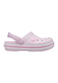 Buty do chodzenia niemowlęce Crocs Crocband Clog. Kolor: różowy. Materiał: materiał, syntetyk