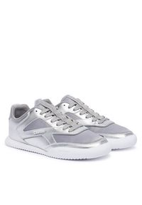 Calvin Klein Sneakersy Low Pro Run Lace Stripe Met Lth HW0HW03272 Srebrny. Kolor: srebrny. Materiał: materiał. Sport: bieganie #2