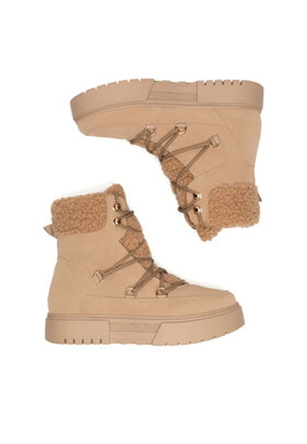 Jenny Fairy Trzewiki WS5895-13 Beżowy. Kolor: beżowy. Materiał: materiał