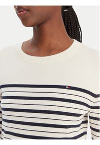 TOMMY HILFIGER - Tommy Hilfiger Sweter WW0WW44984 Beżowy Regular Fit. Kolor: beżowy. Materiał: syntetyk #5