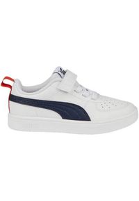 Buty do chodzenia dla dzieci Puma Rickie AC. Zapięcie: rzepy. Kolor: biały. Materiał: materiał, syntetyk. Szerokość cholewki: normalna. Sport: turystyka piesza