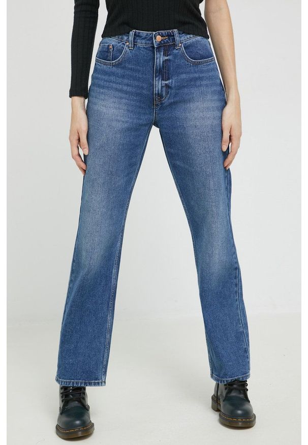 JDY jeansy damskie high waist. Stan: podwyższony. Kolor: niebieski