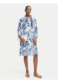 Iconique Sukienka koszulowa Romina IC26-037 Niebieski Regular Fit. Kolor: niebieski. Materiał: wiskoza. Typ sukienki: koszulowe #2
