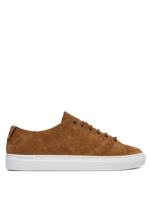 Polo Ralph Lauren Sneakersy Jr Lux Decon Sk 809P07624001 Brązowy. Kolor: brązowy. Materiał: skóra, zamsz