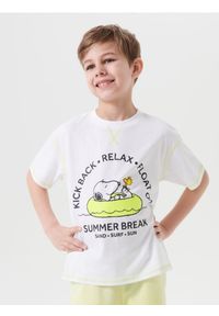 Sinsay - Koszulka Peanuts - biały. Kolor: biały #1