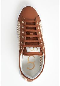 Sneakersy damskie skórzane Oslo CESARE CASADEI. Materiał: skóra