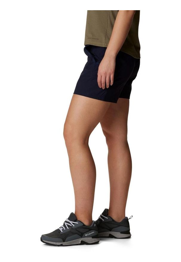 columbia - Damskie spodenki turystyczne Columbia Leslie Falls. Kolor: niebieski. Materiał: elastan, nylon. Sport: turystyka piesza