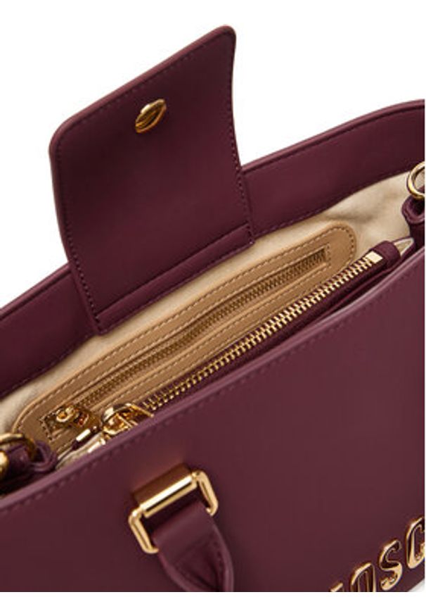 Love Moschino - LOVE MOSCHINO Torebka JC4022PP1NKD0552 Bordowy. Kolor: czerwony. Materiał: skórzane