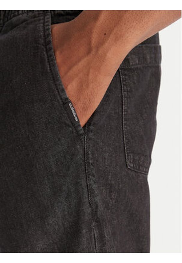 Quiksilver Jeansy Taxer EQYDP03494 Czarny Loose Fit. Kolor: czarny