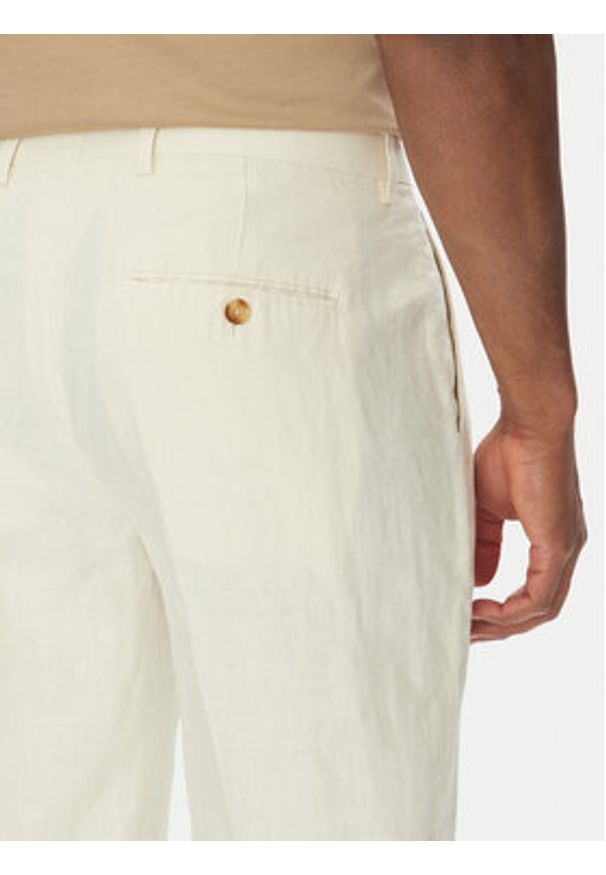 Liu Jo Spodnie materiałowe QA5067 T4346 Beżowy Regular Fit. Kolor: beżowy. Materiał: len