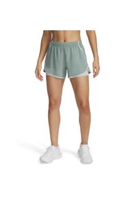 Spodenki tkaninowe 2 w 1 dla kobiet Under Armour Fly-By. Kolor: zielony. Materiał: tkanina. Sport: fitness #1