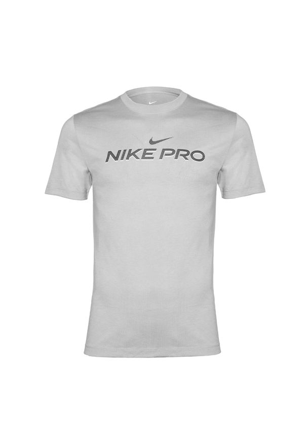 Koszulka treningowa męska Nike Dri-Fit Fitness. Kolor: szary. Technologia: Dri-Fit (Nike). Sport: fitness