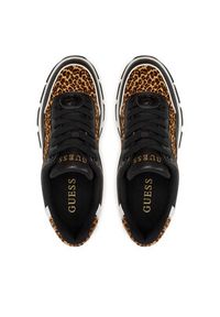 Guess Sneakersy Berrett FLTBER PEL12 Czarny. Kolor: czarny. Materiał: skóra