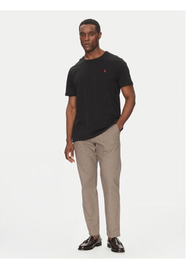 Polo Ralph Lauren T-Shirt Bsr 710680785 Czarny Custom Slim Fit. Typ kołnierza: polo. Kolor: czarny. Materiał: bawełna