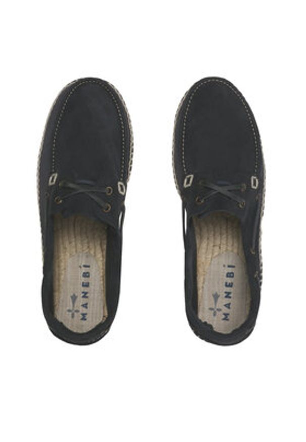 Manebi Espadryle Shoes Espadrilles K 1.5 K0 Granatowy. Kolor: niebieski. Materiał: zamsz, skóra