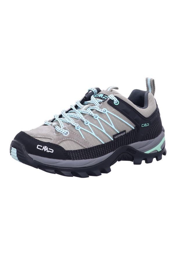 Buty trekkingowe damskie CMP Rigel Wmn. Zapięcie: sznurówki. Kolor: wielokolorowy, żółty, czarny, brązowy, szary. Materiał: materiał. Szerokość cholewki: normalna