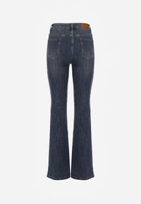 Renee - Niebieskie Jeansy z Domieszką Wiskozy o Kroju Flare High Waist Alendria. Okazja: na imprezę. Stan: podwyższony. Kolor: niebieski. Styl: elegancki #3