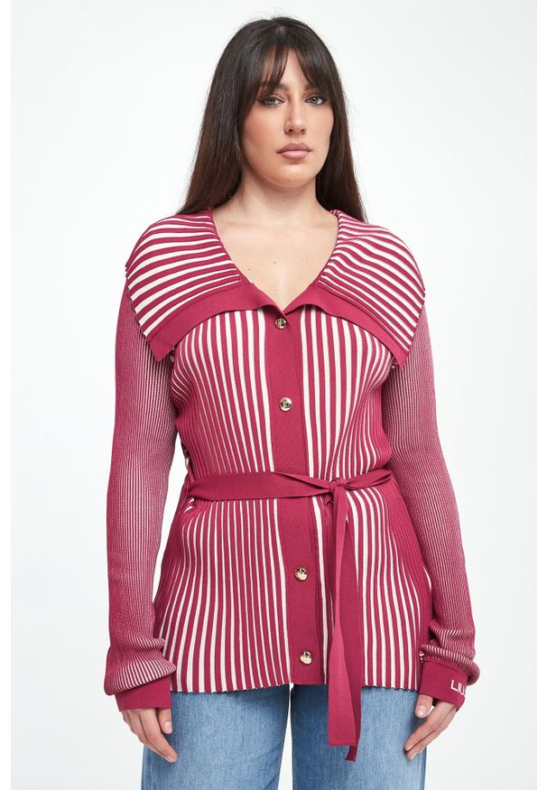 Liu Jo - Kardigan damski z paskiem LIU JO