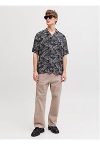 Jack & Jones Koszula Jeff 12288854 Czarny Relaxed Fit. Kolor: czarny. Materiał: wiskoza #3