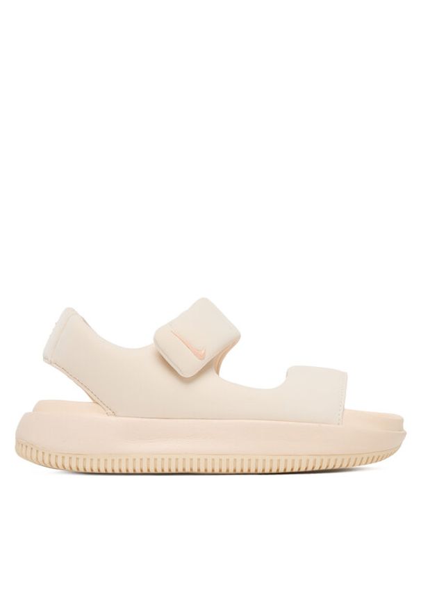 Nike Sandały Calm Sandal FZ3125 800 Écru. Materiał: skóra