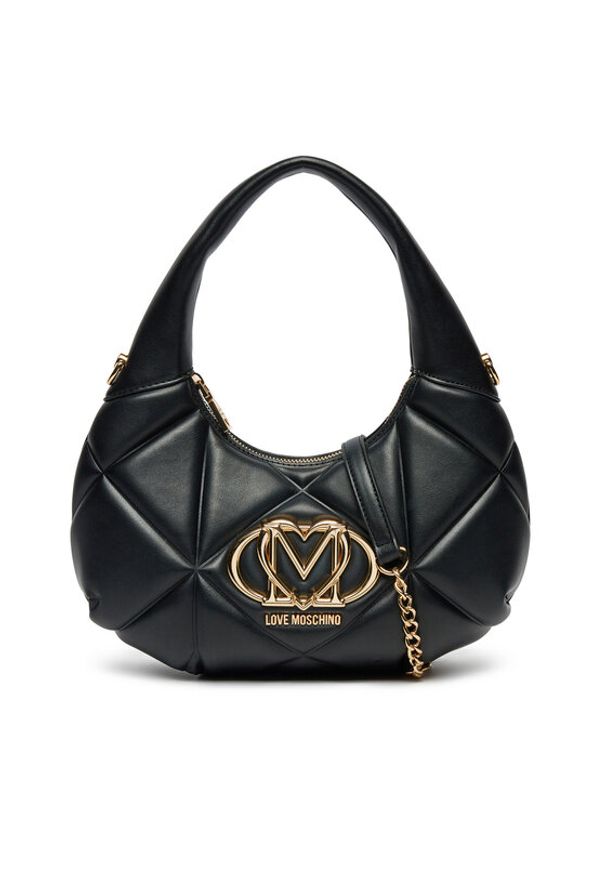 Love Moschino - LOVE MOSCHINO Torebka JC4039PP1MLC0000 Czarny. Kolor: czarny. Materiał: skórzane