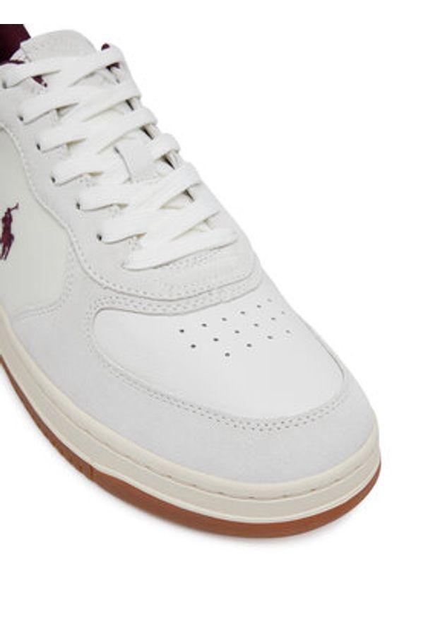 Polo Ralph Lauren Sneakersy 809971482003 Biały. Kolor: biały. Materiał: skóra, zamsz