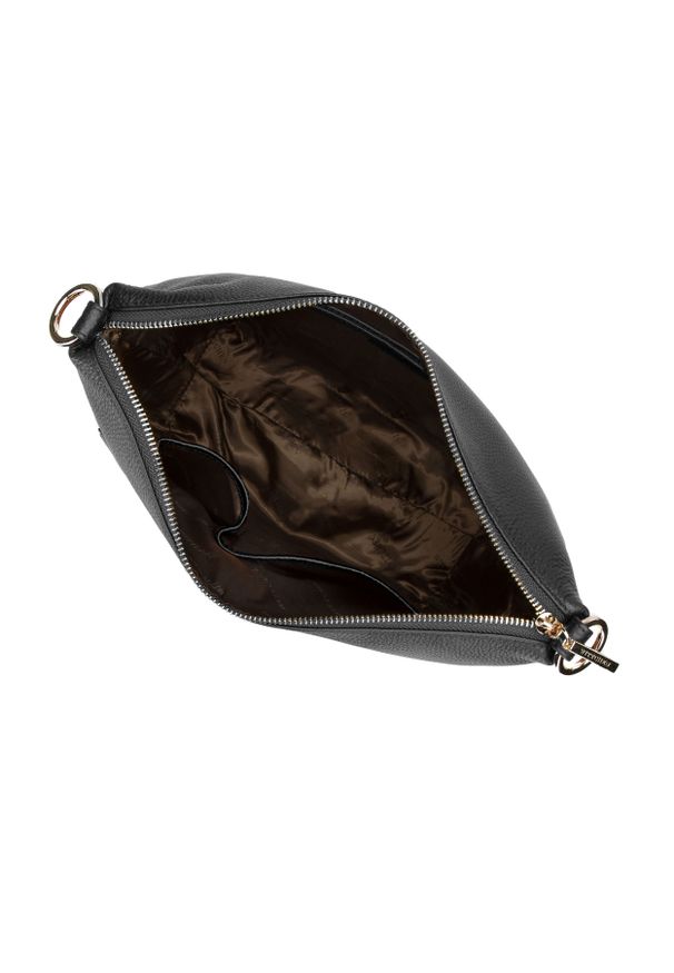 Wittchen - Torebka saddle bag na cienkim pasku. Kolor: czarny. Wzór: haft, aplikacja. Sezon: lato. Dodatki: z haftem. Materiał: skórzane. Styl: elegancki, casual. Rodzaj torebki: na ramię