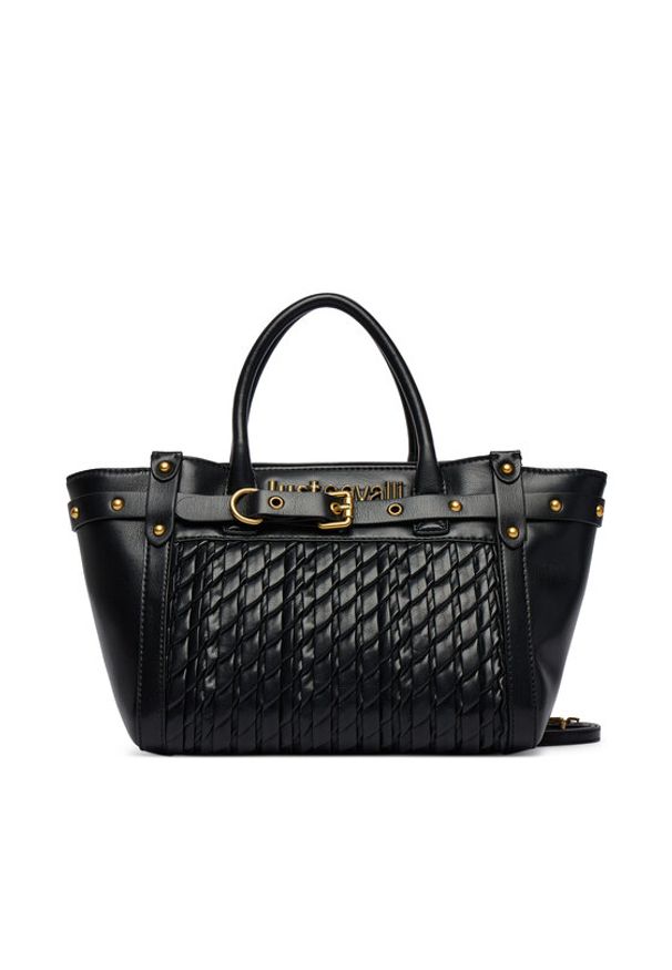 Just Cavalli Torebka 80RA4BG2 ZSD90 Czarny. Kolor: czarny. Materiał: skórzane