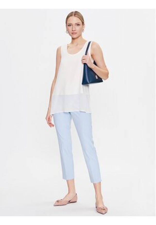 Marella Top Isolana 2331610133 Écru Regular Fit. Materiał: syntetyk