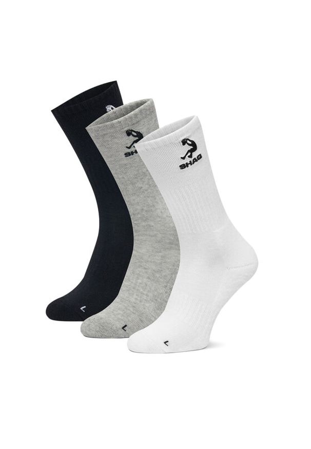 Shaq Skarpety AS_SHQ_H_001W_SS25 (3-PACK) Kolorowy. Materiał: materiał, bawełna. Wzór: kolorowy