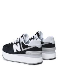 New Balance Sneakersy WL574ZSA Czarny. Kolor: czarny. Materiał: zamsz, skóra. Model: New Balance 574 #4