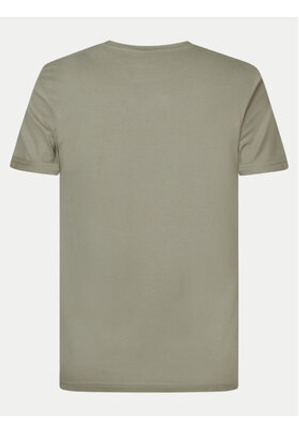 Petrol Industries T-Shirt M-1040-TSR602 Zielony Regular Fit. Kolor: zielony. Materiał: bawełna