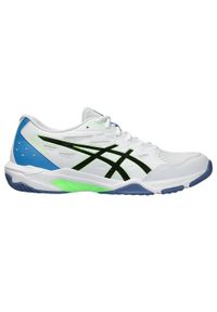 Buty do siatkówki męskie Asics Gel-Rocket 11 Men. Kolor: wielokolorowy, biały, niebieski. Sport: siatkówka