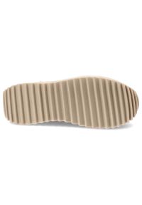 Beżowe Sneakersy Tamaris Damskie Buty Na Platformie. Zapięcie: sznurówki. Kolor: beżowy. Materiał: materiał. Wzór: aplikacja. Obcas: na platformie. Sport: turystyka piesza #9