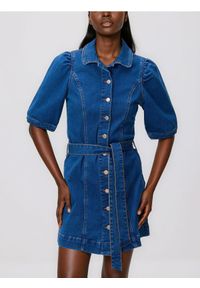 Reserved - Jeansowa sukienka - niebieski. Kolor: niebieski. Materiał: jeans #1