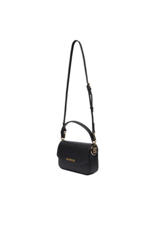 Love Moschino - LOVE MOSCHINO Torebka JC4372PP0NKF0000 Czarny. Kolor: czarny. Materiał: skórzane