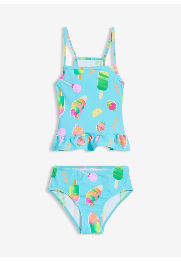 bonprix - Tankini (2 części). Kolor: niebieski