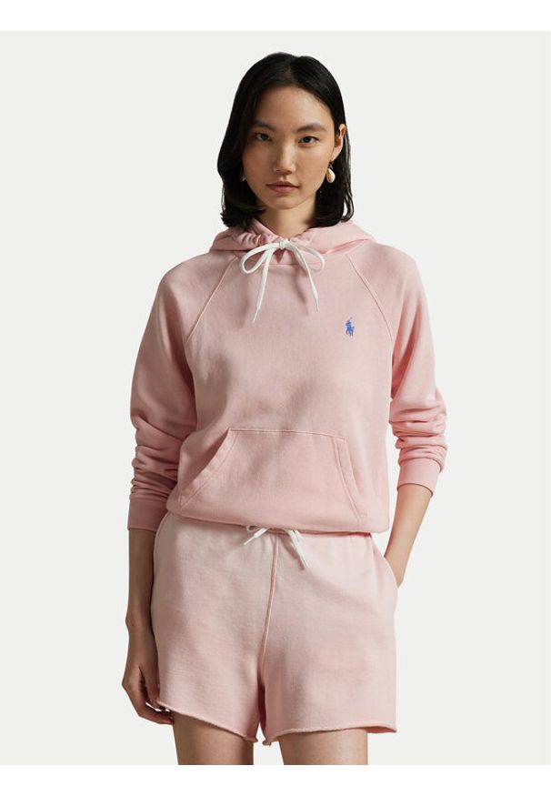 Polo Ralph Lauren Bluza 211935583016 Różowy Regular Fit. Typ kołnierza: polo. Kolor: różowy. Materiał: bawełna