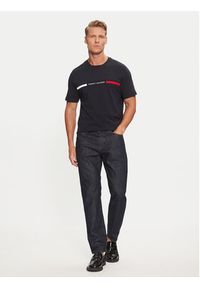 TOMMY HILFIGER - Tommy Hilfiger T-Shirt MW0MW36498 Granatowy Regular Fit. Kolor: niebieski. Materiał: bawełna