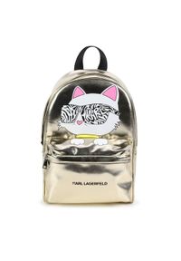 Karl Lagerfeld Kids Plecak Z30153 Żółty. Kolor: żółty. Materiał: materiał #1