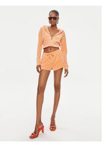 Juicy Couture Bluza Madison JCWA122001 Pomarańczowy Slim Fit. Kolor: pomarańczowy. Materiał: syntetyk