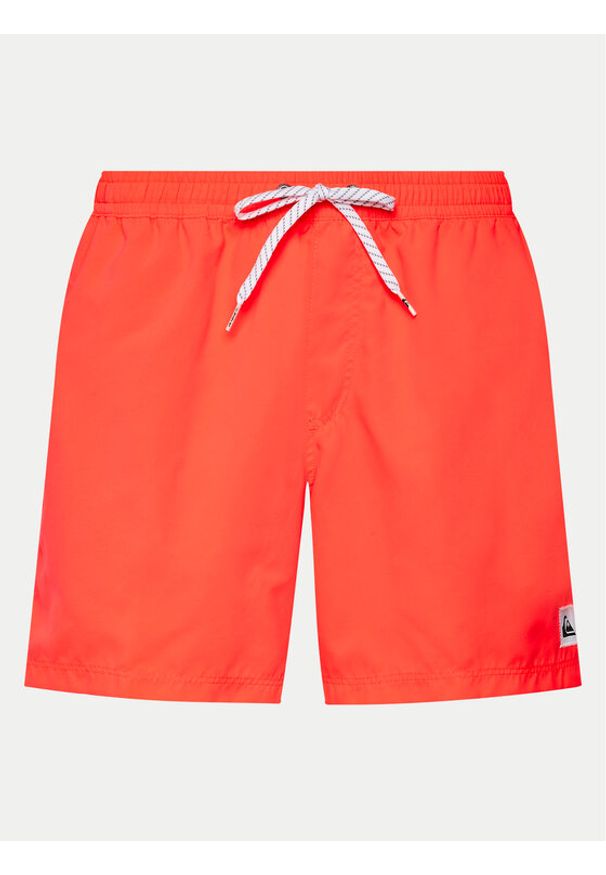 Quiksilver Szorty kąpielowe Everyday Solid Volley AQYJV03153 Pomarańczowy Regular Fit. Kolor: pomarańczowy. Materiał: syntetyk