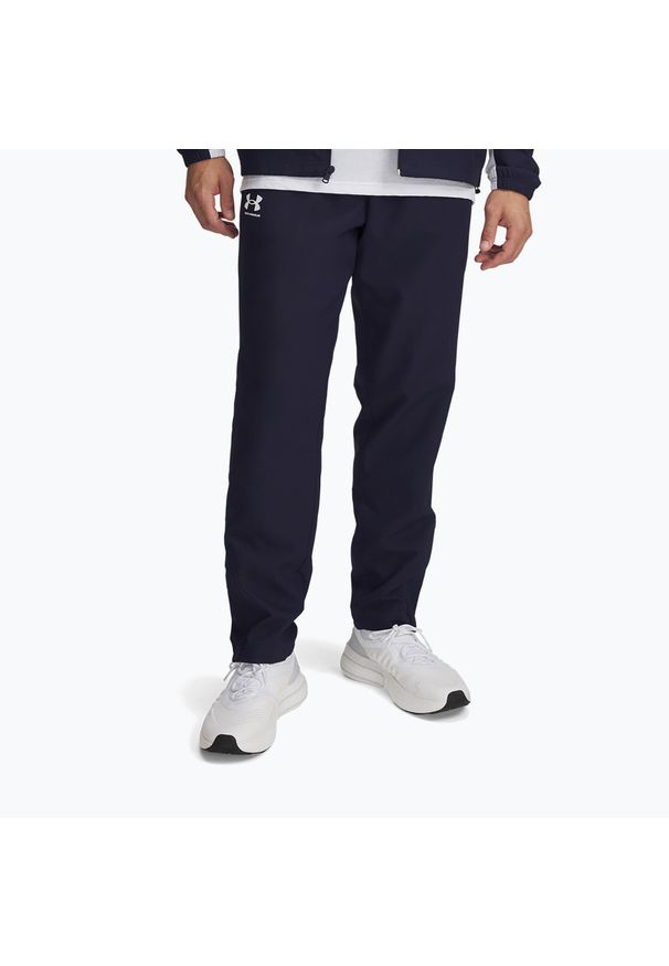 Spodnie męskie Under Armour Rival Woven Windbreaker Pant. Kolor: niebieski. Sport: fitness