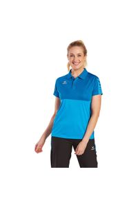 ERIMA - Damska koszulka polo Erima Six Wings. Typ kołnierza: polo. Kolor: wielokolorowy, fioletowy, zielony. Materiał: materiał