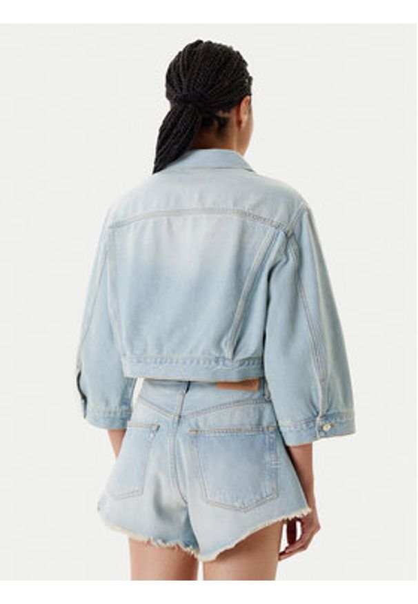 ViCOLO Kurtka jeansowa DD5097 Błękitny Regular Fit. Kolor: niebieski. Materiał: bawełna