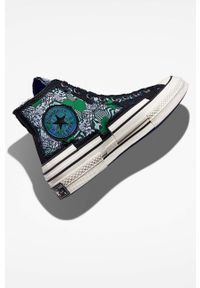 Converse trampki Chuck 70 Trippy Heel kolor czarny. Nosek buta: okrągły. Zapięcie: sznurówki. Kolor: czarny. Materiał: guma. Szerokość cholewki: normalna #5